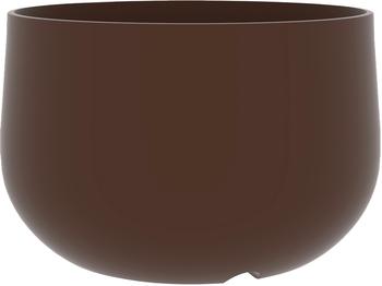 Visuel 1 du produit Pot rond grand volume en polyéthylène coloris corten Chapelu Acaya - Ø 60 x H 40 cm