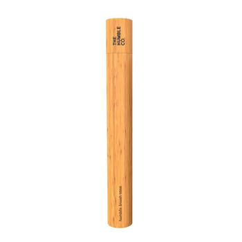 Visuel 1 du produit Étui brosse à dents coloris beige en bambou