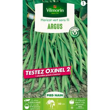 Visuel 1 du produit Boite de graines haricot vert Argus avec échantillon oxinel 2 coloris vert Vilmorin jardin - 10 x 2,7 x 17,2 cm