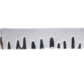 Visuel 1 du produit Bordure de neige guirlande stalactites en ouate coloris blanc - L 180 x 15 cm
