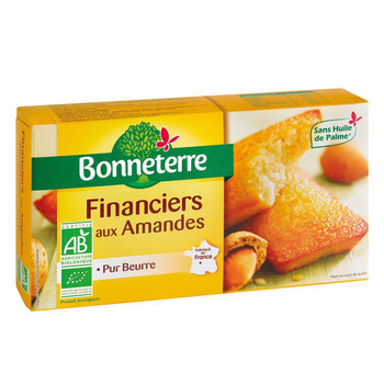 Visuel 1 du produit Financiers aux amandes pur beurre 150 g BONNETERRE