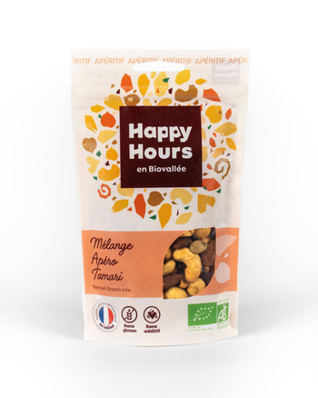 Visuel 1 du produit Sachet mélange tamari bio Happy Hours en Biovallée - 115 g