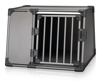Visuel 1 du produit Box de transport pour chien en aluminium coloris gris graphite Trixie - 92 x 64 x 78 cm