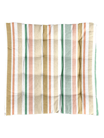 Visuel 1 du produit Galette de chaise coloris multicolore en coton Duna - 40 x 40 cm