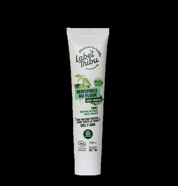 Visuel 1 du produit Dentifrice au fluor bio Label Tribu - 75 ml