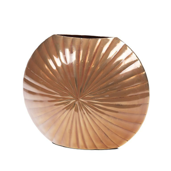 Visuel 1 du produit Vase en aluminium Flower cuivre petit modèle - 23 x 9 x 20 cm