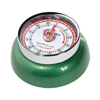 Visuel 1 du produit Minuteur de cuisine en métal vert Speed - Ø 9,2 x H 4 cm