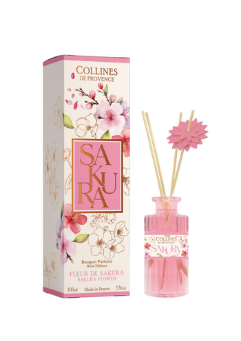 Visuel 1 du produit Bouquet parfumé senteur fleur de sakura Collines de Provence - 100 ml