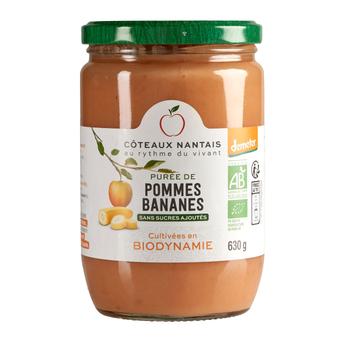 Visuel 1 du produit Purée bio de pommes bananes Côteaux Nantais - 630 g