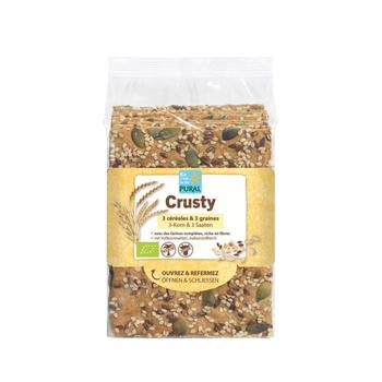 Visuel 1 du produit Crusty bio aux 3 céréales et 3 graines Pural - 200 g