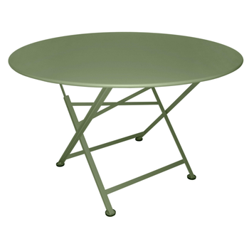 Visuel 1 du produit Table pliante Cargo coloris vert en acier Fermob - Ø 117 cm