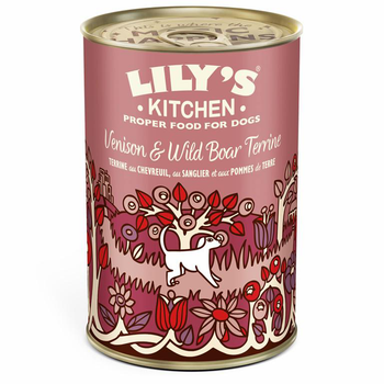 Visuel 1 du produit Aliment humide pour chien au chevreuil, sanglier goût butternut Lily’s Kitchen - 400 g