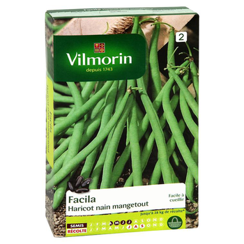 Visuel 1 du produit Haricot Nain Mangetout Facila Vilmorin - graines à semer