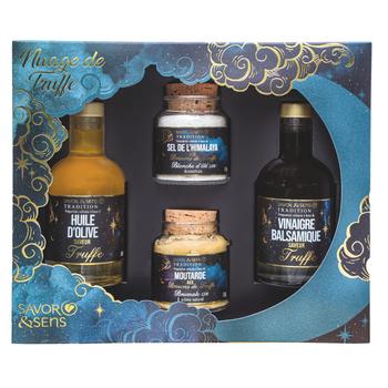 Visuel 1 du produit Coffret prestige de 4 préparations culinaires Savor & Sens Nuage de Truffe - 684 g