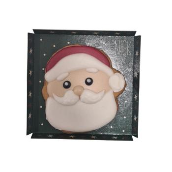 Visuel 1 du produit Biscuit décoré tête de père Noël Monde de Laura Nick - 60 g