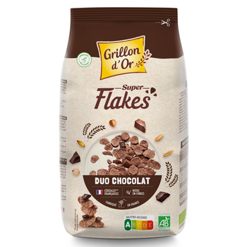 Visuel 1 du produit Super flakes bio duo chocolat Grillon d’or - 375 g