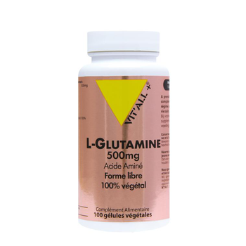 Visuel 1 du produit L-glutamine en boite - 100 géllules végétales