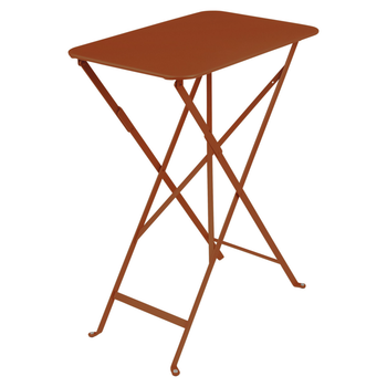 Visuel 1 du produit Table pliante Bistro Fermob coloris orange en acier - 37 x 57 x 74 cm