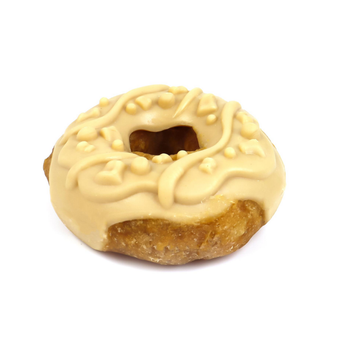 Visuel 1 du produit Friandise à mâcher pour chien en vrac donut au poulet et à la noix de coco Bubimex – Ø 7 cm – Prix à la pièce