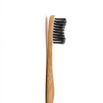 Visuel 1 du produit Brosse Ã  dents pour adulte en bambou souple coloris noir