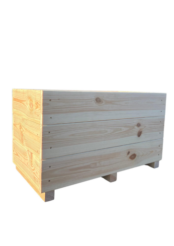 Visuel 1 du produit Bac en bois naturel non huilé - 70 x 34 x 40,5 cm