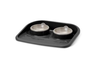 Visuel 1 du produit Plateau repas noir pour chien Savic Butler Happy-Planet