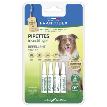 Visuel 1 du produit Pipettes antiparasitaires répulsives pour grand chien x4