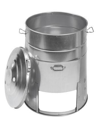 Visuel 1 du produit Composteur coloris gris en acier galvanisé - 120 L