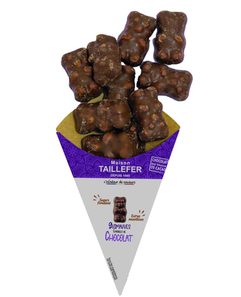 Visuel 1 du produit Oursons à la guimauve Maison Taillefer - dans un cornet de 120 g