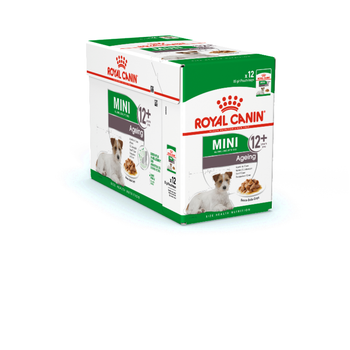 Visuel 1 du produit Alimentation humide complète pour chien mature et senior de petite race et à partir de 8 ans en sauce Royal Canin Mini Ageing - 12 x 85 g
