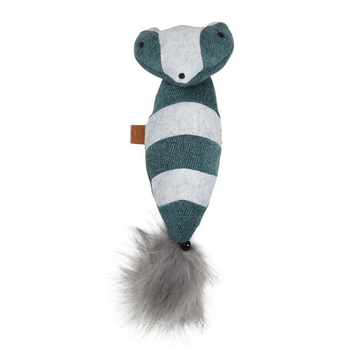 Visuel 1 du produit Jouet pour chat de grande taille coloris bleu raton laveur cuddle Europet - 40 x 11 x 10 cm