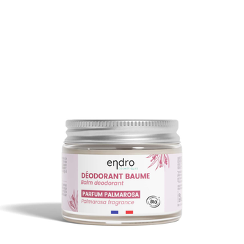 Visuel 1 du produit Déodorant baume bio senteur Palmarosa en pot de verre Endro - 50 g