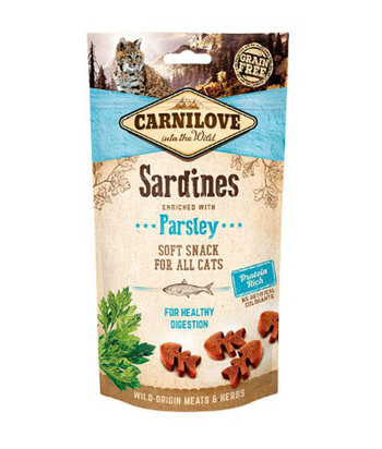 Visuel 1 du produit Friandise pour chat snack demi-sec à la sardine Carnilove - 50 g