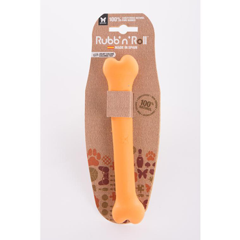 Visuel 1 du produit Os en caoutchouc Rubb’n’Roll Color orange - 19 cm