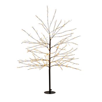 Visuel 1 du produit Décoration lumineuse de Noël arbre micro LED blanc orangé flash minuterie variateur intérieur extérieur - H 120 cm