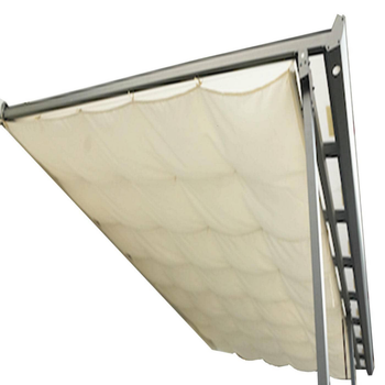 Visuel 1 du produit Rideau d'ombrage polyester pour toit terrasse 3042 A coloris gris en aluminium - 2,85 x 4,25 m