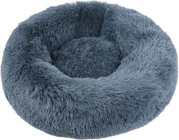 Visuel 1 du produit Corbeille ronde moelleuse en peluche grise Wouapy  - 60 cm