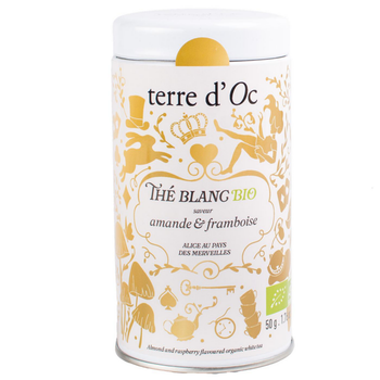 Visuel 1 du produit Thé blanc amande et framboise bio Terre d'Oc - 30 g