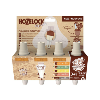 Visuel 1 du produit Système d'arrosage coloris orange Hozelock Aquasolo - Pour pot taille S Pack 3 + 1