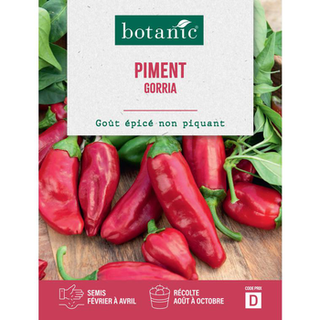 Visuel 1 du produit Graines de piment gorria botanic® - graines à semer