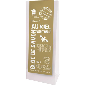 Visuel 1 du produit Bloc de savon au miel vÃ©ritable Mas du Roseau - 130 g