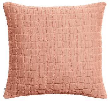 Visuel 1 du produit Coussin carré en coton coloris argile Swami - 45 x 45 cm