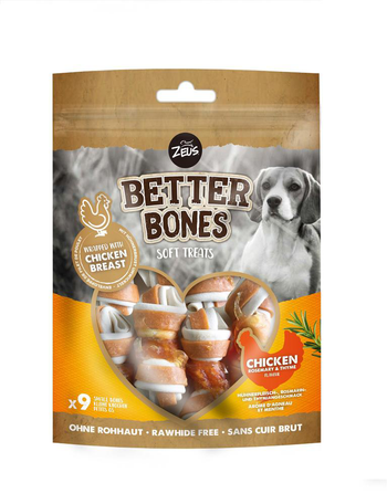 Visuel 1 du produit Os à mâcher pour chien poulet et thym Zeus Better Bones WrapBones - x 9