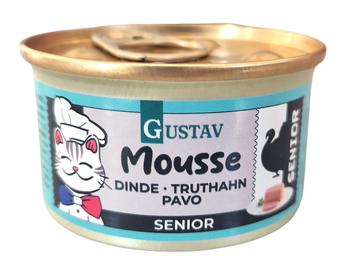 Visuel 1 du produit Pâtée pour chat senior mousse à la dinde Bubimex Gustav - 85 g