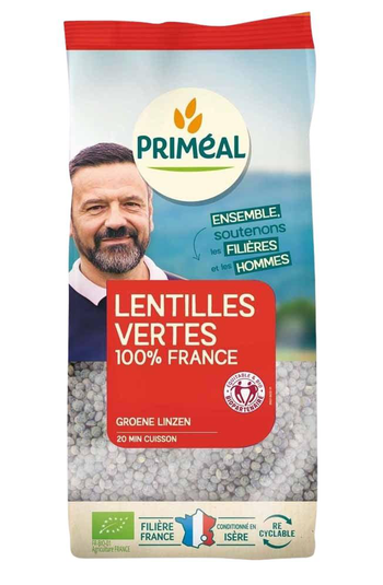 Visuel 1 du produit Lentilles vertes bio en sachet de 500 g