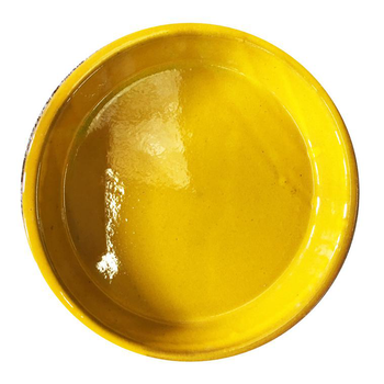 Visuel 1 du produit Soucoupe en terre émaillée couleur Ibiza Sunshine - Ø 14 cm