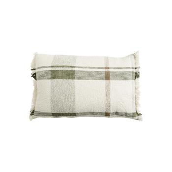 Visuel 1 du produit Coussin décoratif Jacquard Jane coloris multicolore en coton - 40 x 65 cm