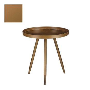 Visuel 1 du produit Table de service coloris marron en métal Flores - Ø 34 cm