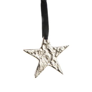Visuel 1 du produit Suspension étoile en aluminium argenté - 7,5 x 7,5 cm