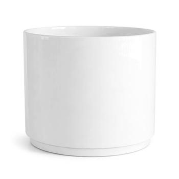 Visuel 1 du produit Pot Subly coloris blanc en céramique - Ø 24 x 21 cm